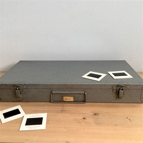 vintage metal slide box|Vintage Slide Box .